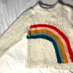 Hanna Andersson Rainbow Sweater Girls 6-7y